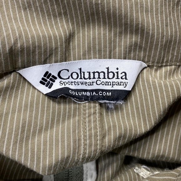 Columbia Full Zip Pin Striped Omnishade Jacket Medium - Picture 6 of 6